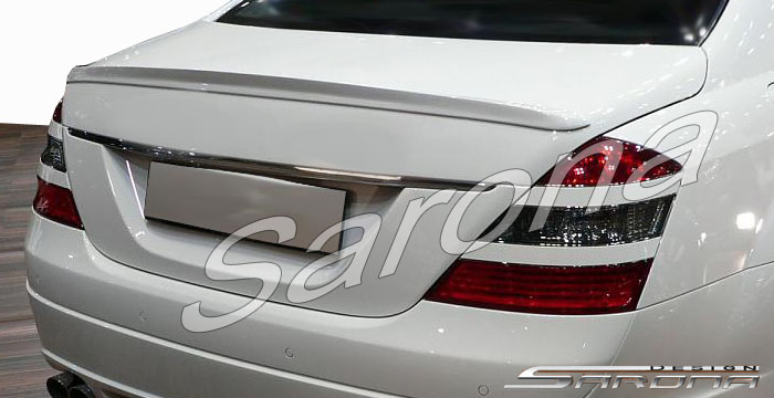 Custom Mercedes S Class Trunk Wing  Sedan (2007 - 2013) - $299.00 (Manufacturer Sarona, Part #MB-038-TW)